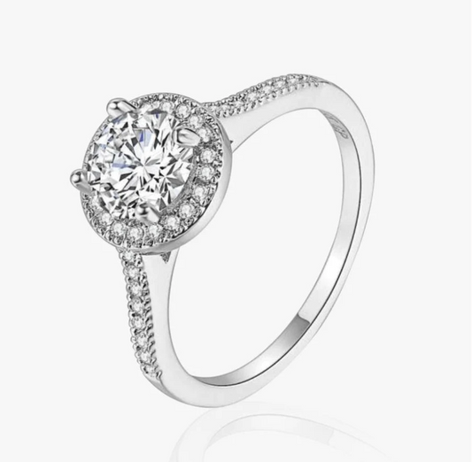 The Elizabeth Halo Ring
